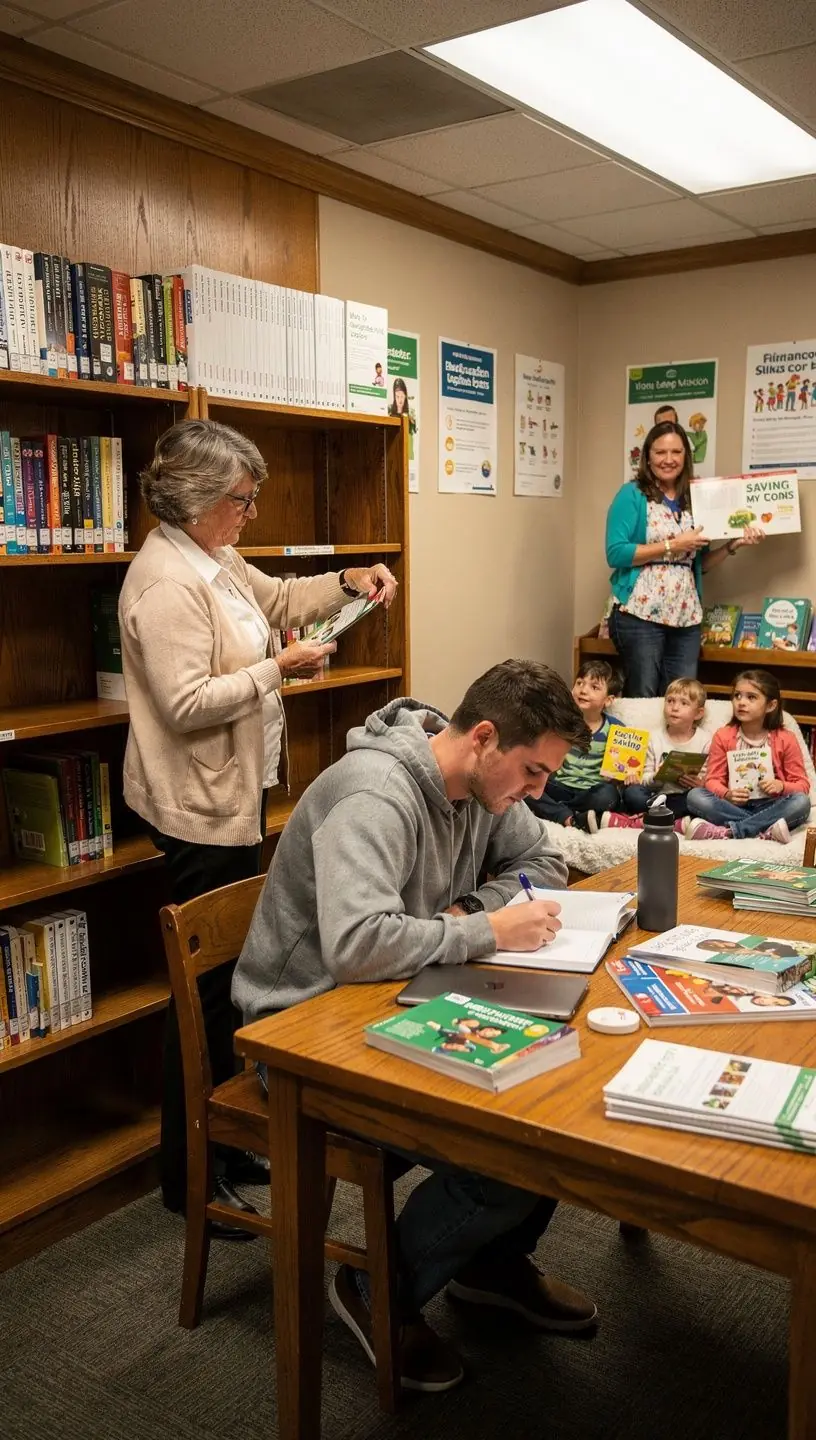 Több generációs család közösen tanul a pénzügyi tudatosságról otthoni környezetben